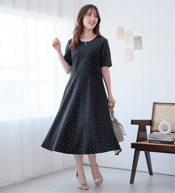 mam☆様 4つの機能付】タック袖Aラインワンピース - ベルーナ【公式】