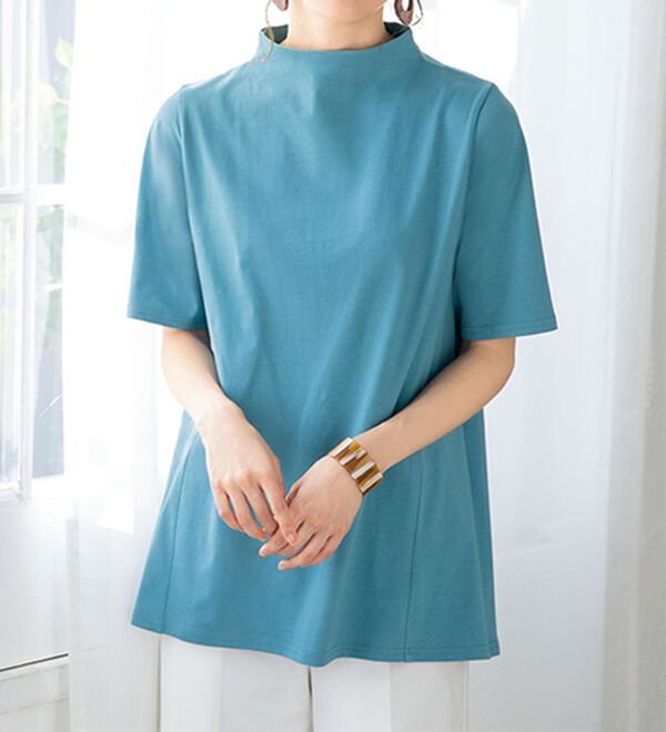 ルフラン（ルフラン）の「【５色組】家計に安心！ボトルネックＴシャツ（カットソー）」｜詳細画像