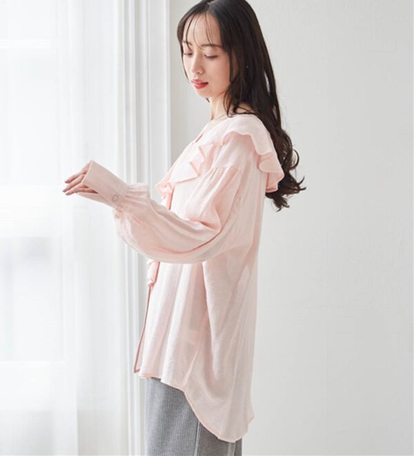 RANAN（ラナン）の「ラッフルフリルオーバーブラウス（ブラウス）」｜詳細画像