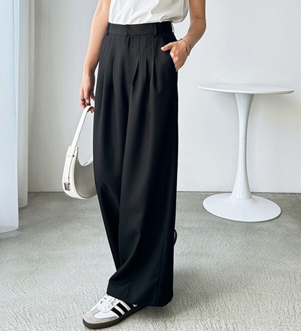 GeeRA（ジーラ）の「３タックワイドパンツ（フルレングスパンツ）」｜詳細画像