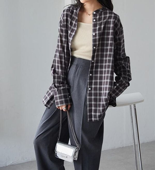 RANAN（ラナン）の「２ｗａｙボウタイチェックシャツ（シャツ）」｜詳細画像