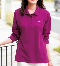 ルフラン（ルフラン）の「ナノプラチナ加工長袖ポロシャツ（ポロシャツ）」