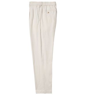 「＜Ｂｅ　ＣＨＡＮＣＥ＞ハンサム見えのよく伸びアクティブチノパンツ（メンズフルレングスパンツ）」｜アイボリー