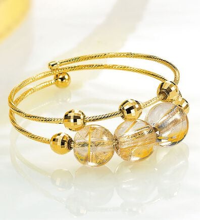 ルフラン（ルフラン）の「１８金ルチルフリーサイズリング（リング）」