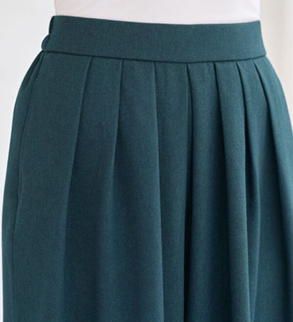 BELLUNA（ベルーナ）の「タックデザインスカーチョ（フルレングスパンツ）」｜詳細画像