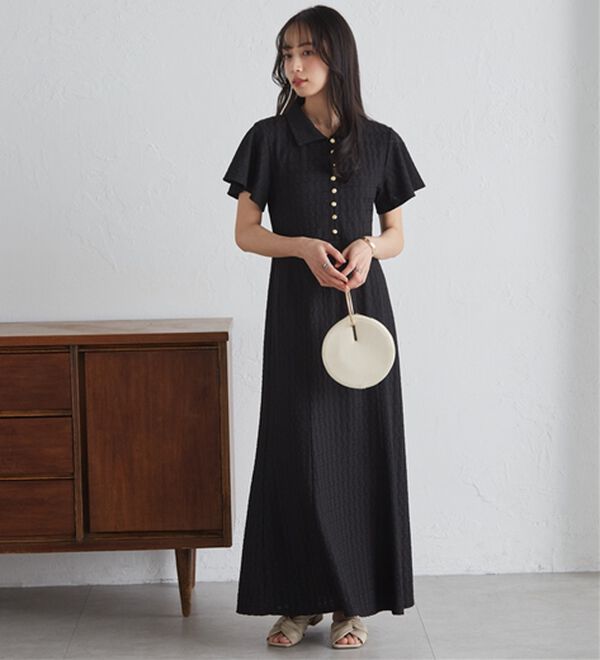 RANAN（ラナン）の「フレアスリーブマーメードポロワンピ（その他ワンピース）」｜詳細画像