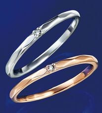 BELLUNA（ベルーナ）の「ダイヤ入りシルバー２色リング　シルバー&times;ピンクゴールドカラー（リング）」