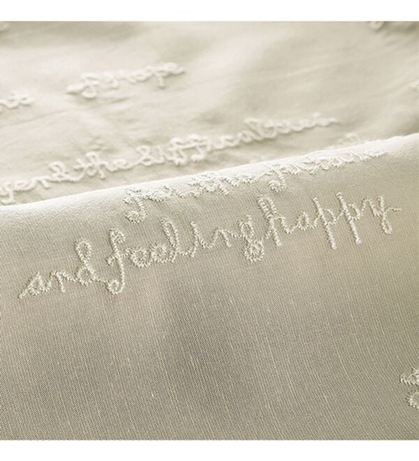 BELLUNA（ベルーナ）の「英字刺しゅうゆったりシャツブラウス（シャツ）」｜詳細画像