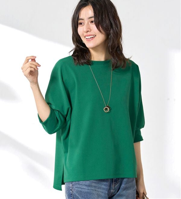 BELLUNA（ベルーナ）の「リブ切替ドルマンデザインプルオーバー（カットソー）」｜詳細画像