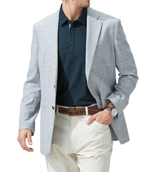 「＜パトリチオ　フランチェスカ＞ラクしてきちんと涼感サッカーポロシャツ（メンズポロシャツ）」｜詳細画像