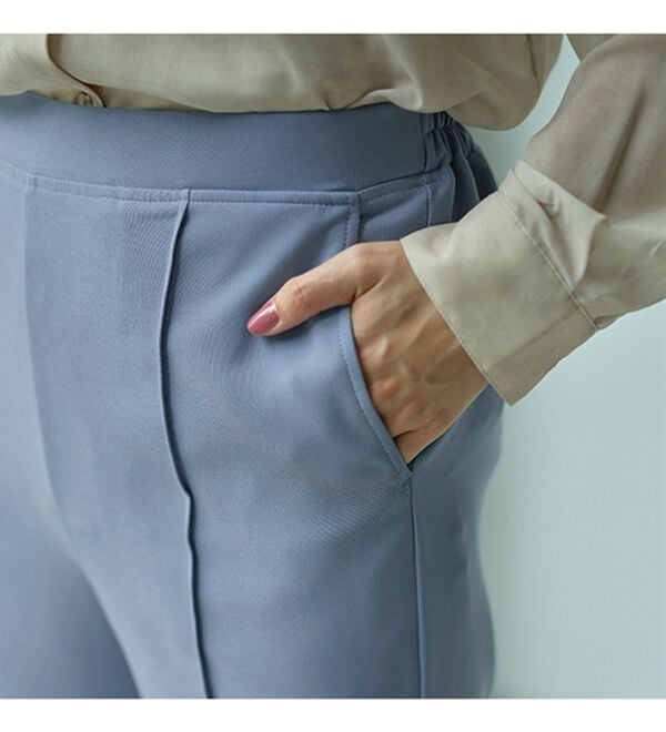 GeeRA（ジーラ）の「楽ちんストレッチ美ラインフレアーパンツ（フルレングスパンツ）」｜詳細画像