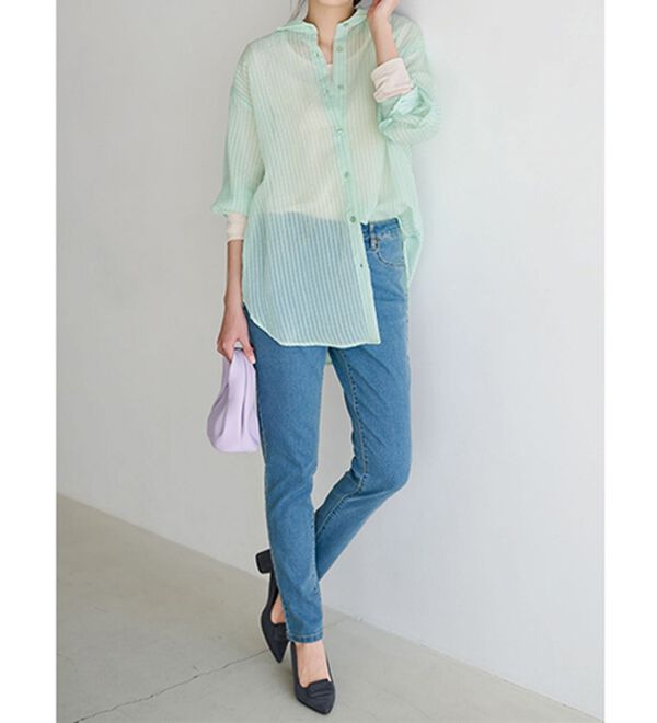 レディベーシック5ポケットスキニーデニムパンツ - ベルーナ【公式】