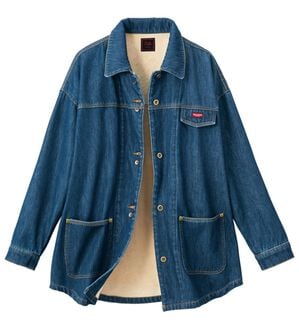 ルフラン（ルフラン）の「「軽柔」裏シャギーデニムジャケット（シャツ）」｜ブルー