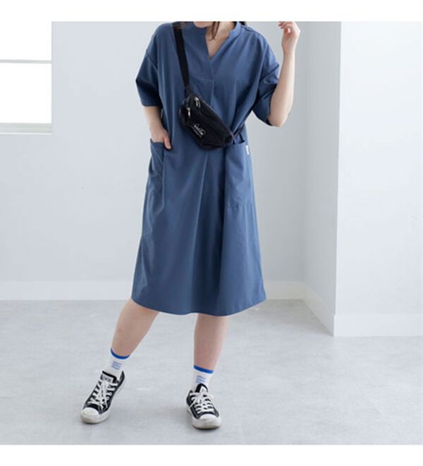 BELLUNA（ベルーナ）の「＜ｓｏｒａｆｕｋｕ＞はっ水加工ポケット使いワンピース（その他ワンピース）」｜詳細画像