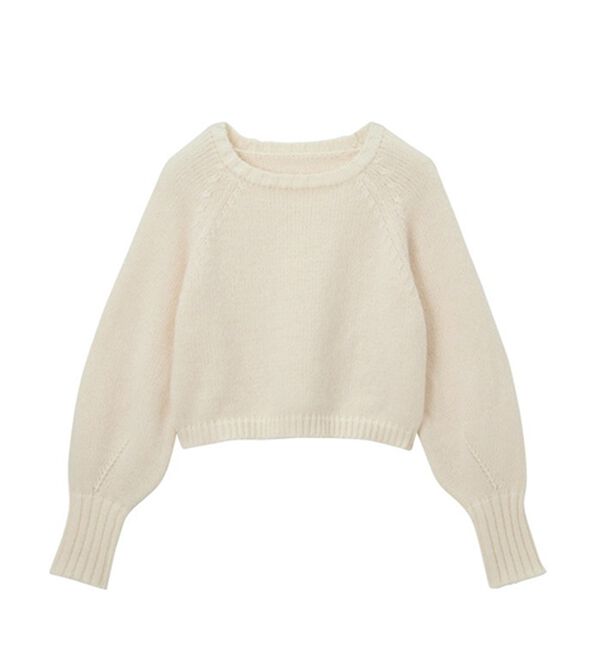 GeeRA（ジーラ）の「ボリュームスリーブショートニット（ニット・セーター）」｜詳細画像