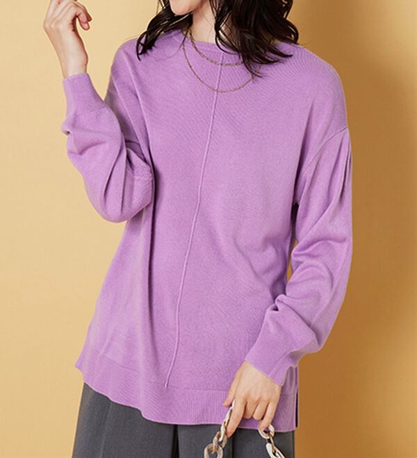 BELLUNA（ベルーナ）の「ふんわりカシミヤタッチニットプルオーバー（ニット・セーター）」｜詳細画像