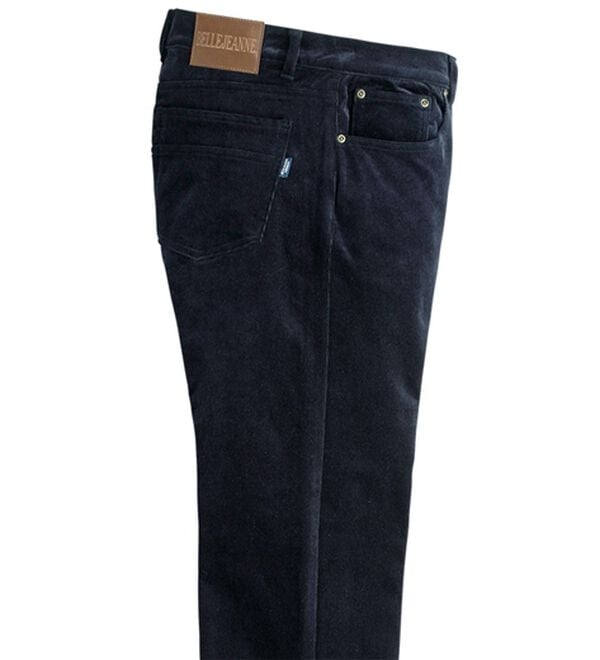 「まるごとのびのびコーデュロイパンツ（メンズフルレングスパンツ）」｜ネイビー