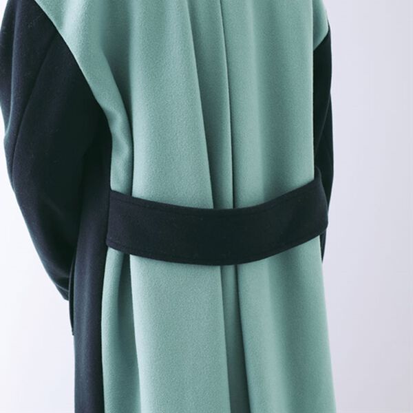 BELLUNA（ベルーナ）の「ウール調素材配色デザインコート（ロングコート）」｜詳細画像