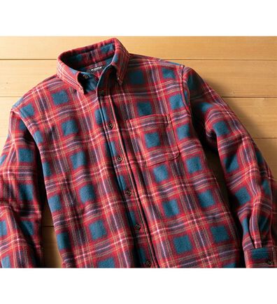 「着まわし抜群の軽・暖フリースシャツ（メンズシャツ）」