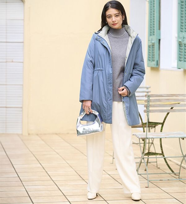 BELLUNA（ベルーナ）の「Ａｉｒｙ　＆Ｗａｒｍ　あったか軽量デザインコート（ロングコート）」｜詳細画像