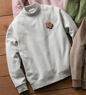 「＜ハッシュパピー＞選べるデザインスエードトレーナー（メンズトレーナー）」｜グレー