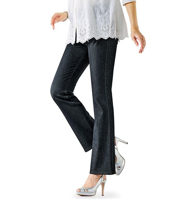 BELLUNA（ベルーナ）の「ヒンヤリ冷感！ライトオンスジーンズ（フルレングスパンツ）」｜詳細画像