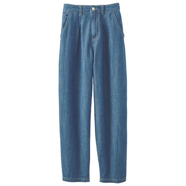 BELLUNA（ベルーナ）の「さらっと涼しげゆるテーパードデニムパンツ（フルレングスパンツ）」｜詳細画像