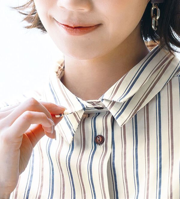 ルフラン（ルフラン）の「【３色組】アイロンいらずのダブル衿シャツ（シャツ）」｜詳細画像