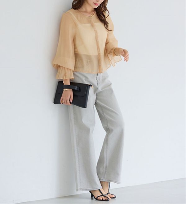 alotta（アロッタ）の「シアーブラウスカーディガン（その他カーディガン）」｜詳細画像