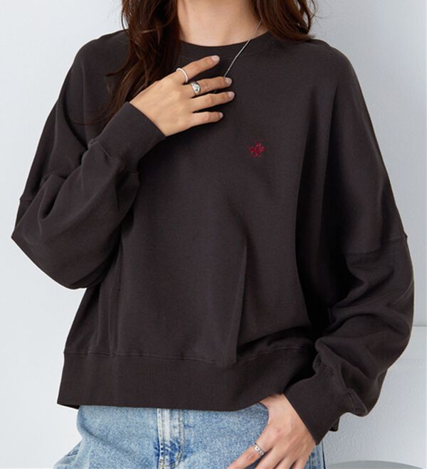 Viola e Viola（ヴィオラ エ ヴィオラ）の「【ビバリーヒルズポロクラブ】コクーンシルエットスウェット（カットソー）」｜インクブラック