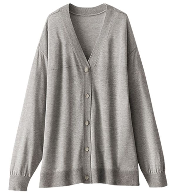 BELLUNA（ベルーナ）の「【快適Ｌａｂ．】シャリ冷！洗える多機能ニットカーディガン（ニットカーディガン）」｜詳細画像