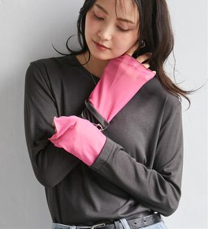 RANAN（ラナン）の「レイヤードスリーブロンＴＥＥ（カットソー）」｜チャコール系