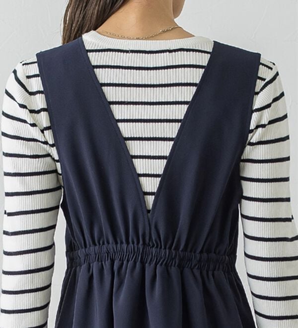 Pierrot（ピエロ）の「ウエストマークジャンパースカート（ジャンパースカート）」｜詳細画像