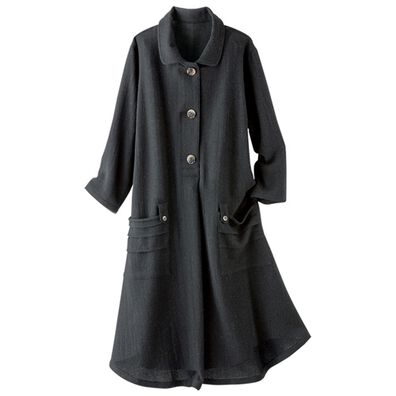 BELLUNA（ベルーナ）の「ウール混ガーゼ素材フレアーワンピースチュニック（チュニックワンピース）」