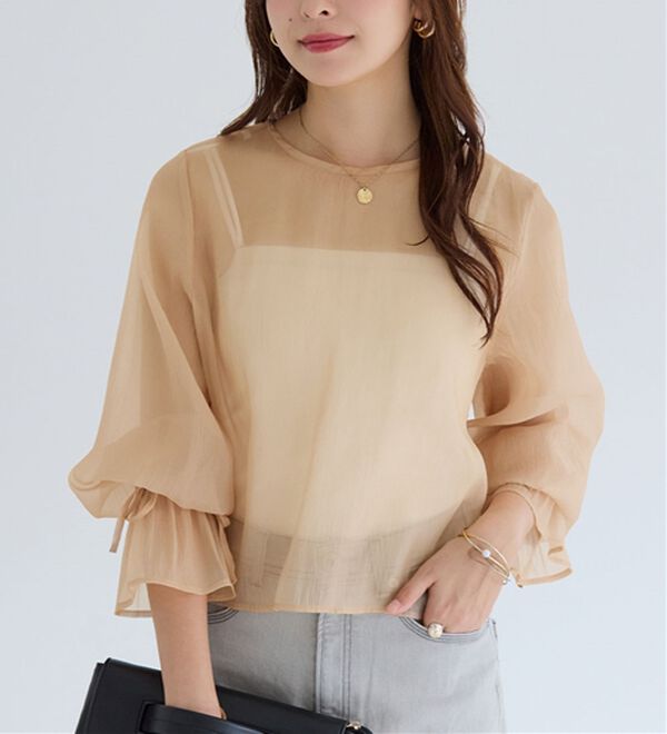 alotta（アロッタ）の「シアーブラウスカーディガン（その他カーディガン）」｜詳細画像