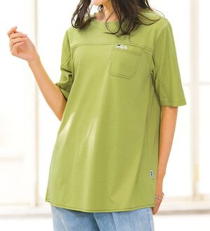 ルフラン（ルフラン）の「＜ＦＩＬＡ＞ステッチデザインＴシャツ（Tシャツ）」｜詳細画像