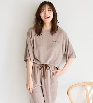 LAVIENNE（ラヴィエンヌ）の「【着るタオル】サラッと気持ちいい！パイルパジャマ（パジャマ・ルームウェア）」｜詳細画像