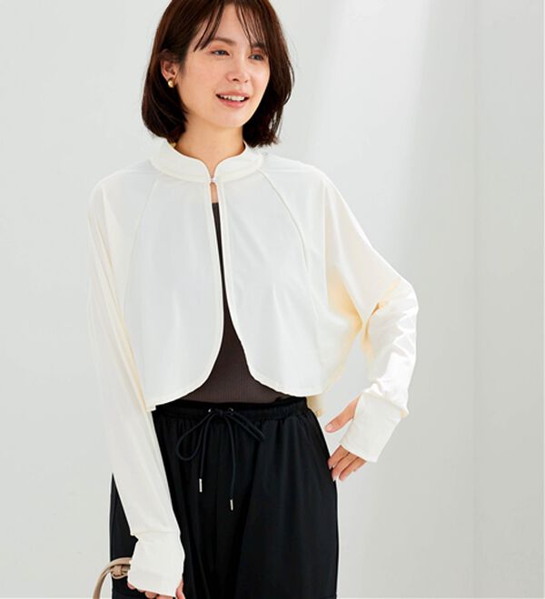 BELLUNA（ベルーナ）の「ヒンヤリ爽快！スタンド衿ボレロ（その他カーディガン）」｜詳細画像