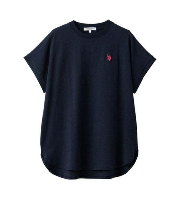 GeeRA（ジーラ）の「【新色追加】【ＵＳ．ＰＯＬＯ．ＡＳＳＮ】綿100％フレンチスリーブＴシャツ（Tシャツ）」｜詳細画像