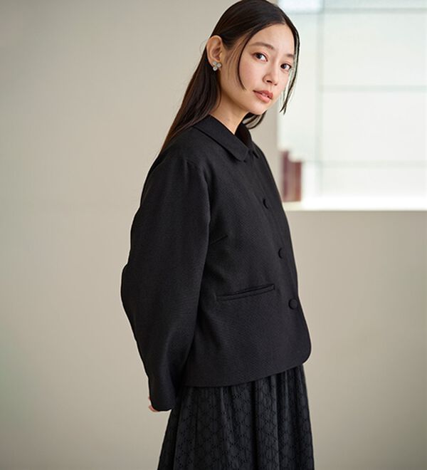 BELLUNA（ベルーナ）の「ドビー素材ショールカラージャケット（その他ジャケット）」｜詳細画像