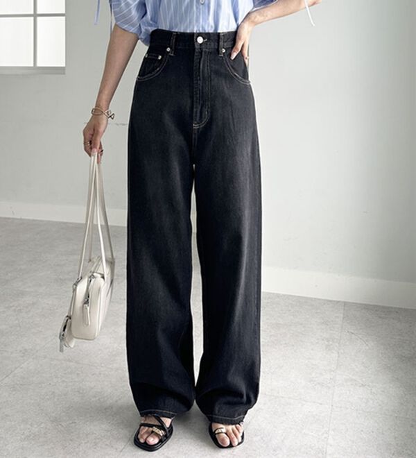 ハイウエストストレートデニム - ベルーナ【公式】