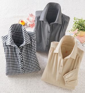 ルフラン（ルフラン）の「毎日活躍！かっぽうシャツ（パジャマ・ルームウェア）」｜詳細画像