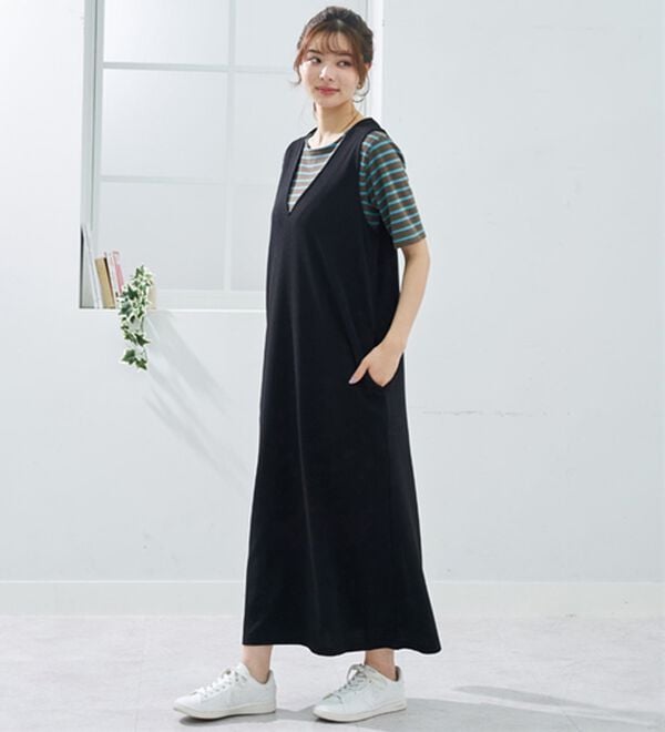 BELLUNA（ベルーナ）の「＜＆ｃｏｃｏｃｈｉ＞ハピネスコットン１００％なめらかボーダープルオーバー（カットソー）」｜詳細画像