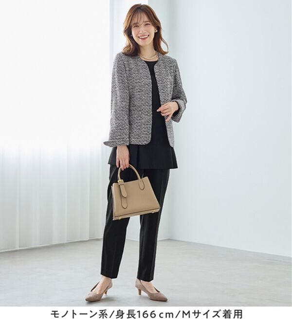 Viola e Viola（ヴィオラ エ ヴィオラ）の「【３点セット】着回し自在快適セットアップスーツ（パンツスーツ）」｜詳細画像