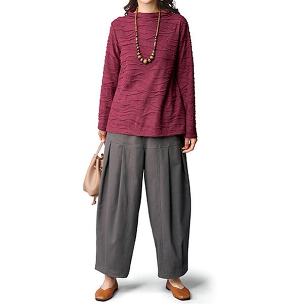 BELLUNA（ベルーナ）の「切替タックデザインバルーンパンツ（フルレングスパンツ）」｜詳細画像