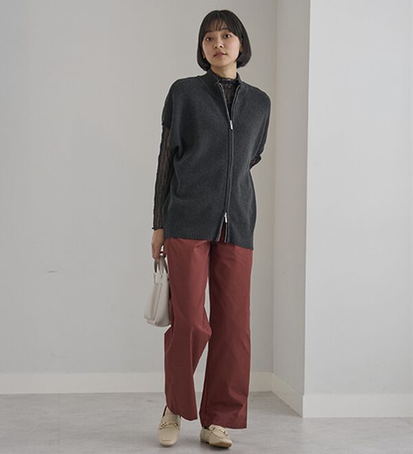 BELLUNA（ベルーナ）の「大人のきれいめベイカーチノパンツ（フルレングスパンツ）」｜詳細画像