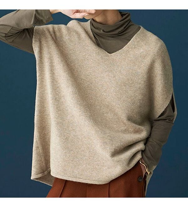 BELLUNA（ベルーナ）の「なめらかテンセル（ＴＭ）繊維ストレッチプルオーバー（カットソー）」｜詳細画像