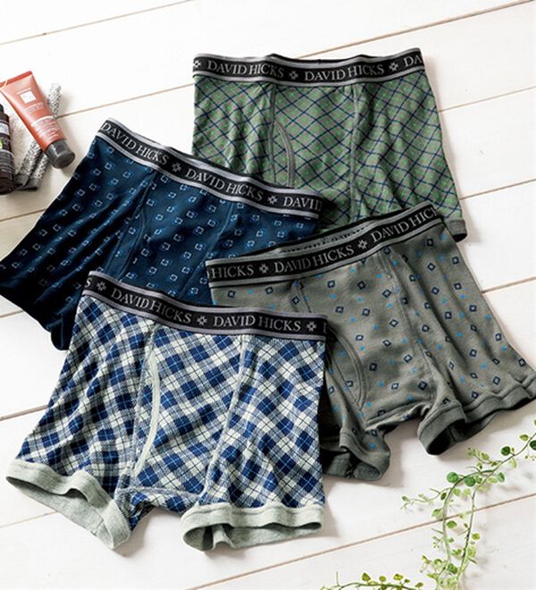 パンツ nam 4枚組】＜デービッド ヒックス＞染みない！綿100％夏の