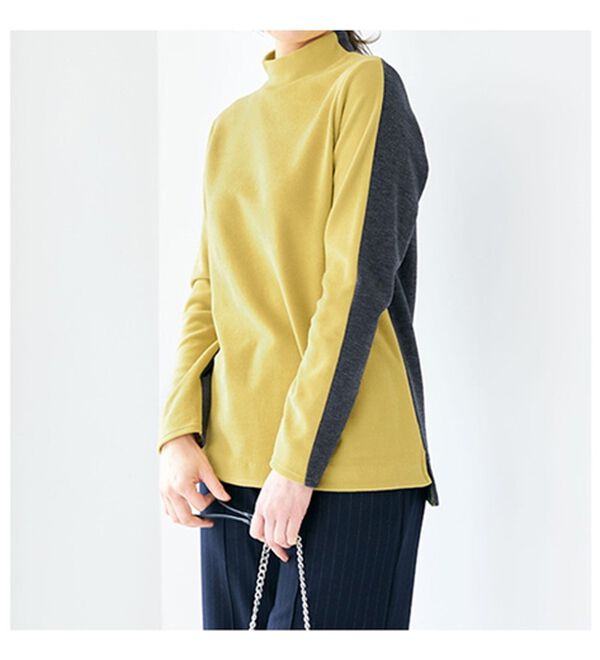 VINNO（ヴィノ）の「日本製＜ＭＩＰ＞コットン混配色プルオーバー（カットソー）」｜詳細画像