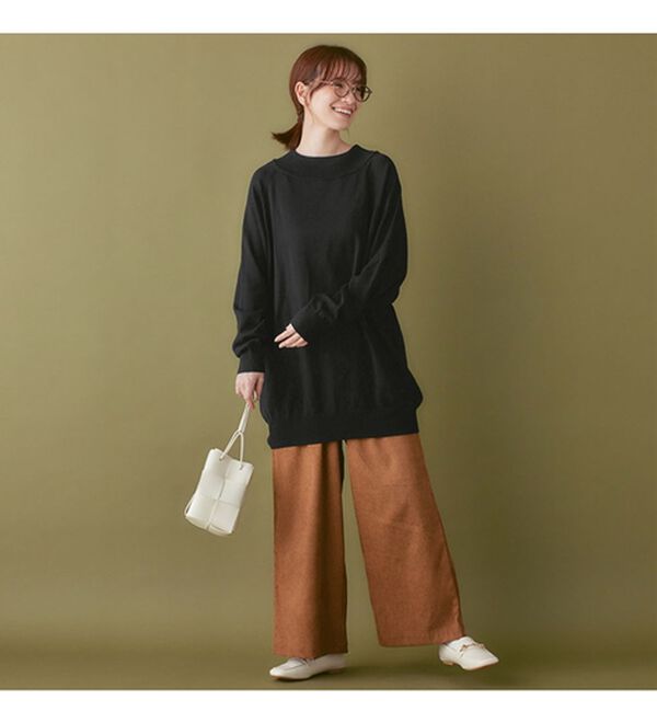 Viola e Viola（ヴィオラ エ ヴィオラ）の「【静電気防止】綿１００％ゆるチュニック（チュニック）」｜詳細画像